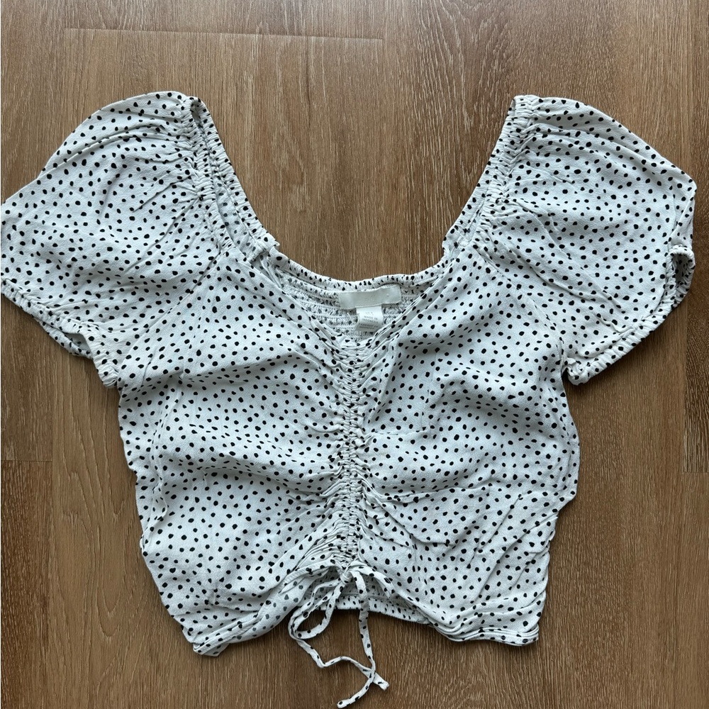 H&M Black & White Blouse